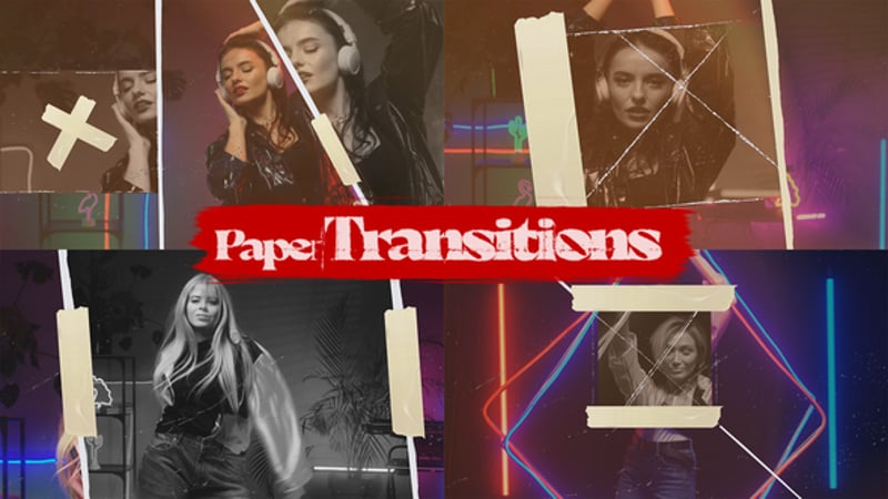 Paper Transitions, Elements ft. paper cut transition & paper - Envato