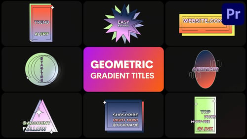 Titres à dégradés géométriques pour Premiere Pro