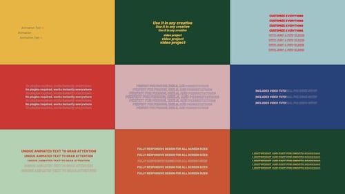 Clean Modern Kinetic Typography Titles and Text Animations