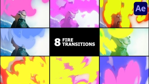 Fire Transitions | After Effects