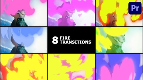 Fire Transitions | Premiere Pro MOGRT