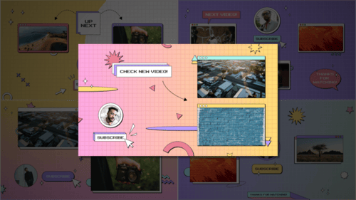 Y2K Youtube Endscreens | Premiere Pro