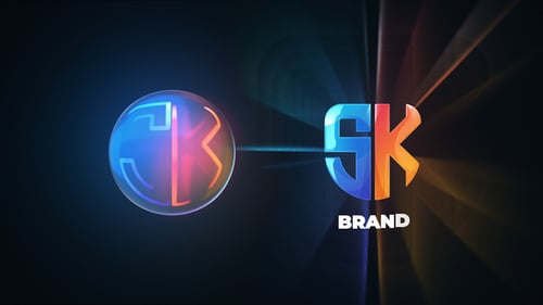 Elegant Glowing Light Logo Reveal
