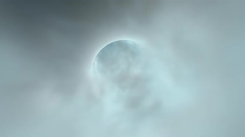 Wirbel oder Rauch durch ein Portal oder eine Flucht