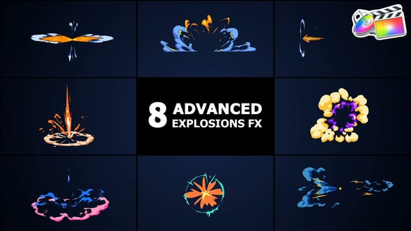 Advanced Explosions FX | FCPX, Elements ft. comic & sparkle fx - Envato