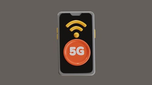 3D Animation of Showing 5G Devices