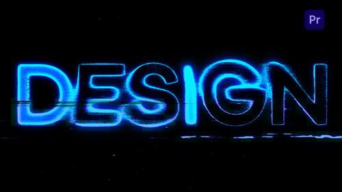Grunge Neon Typography | Premiere Pro