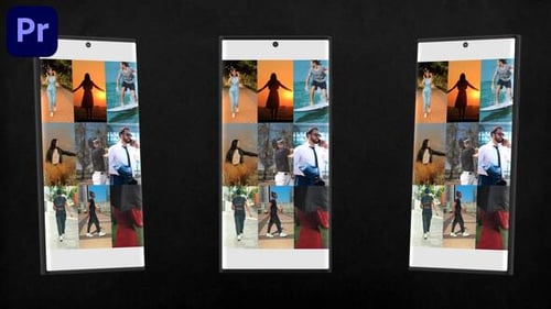 Dynamic Vertical Social Media Opener with Modern Glitch Effects