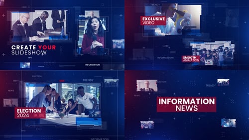 Dynamic News Broadcast Opener and Information Graphics