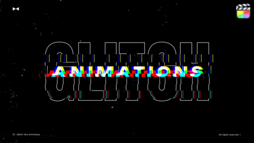 Glitch Text Animation \ FCPX