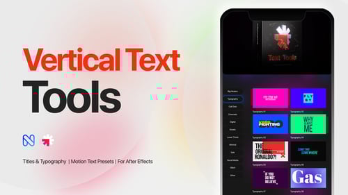 Vertical Text Tools - Titles, Typography, Reels, Call Outs