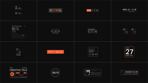 Time and Date Titles Pack