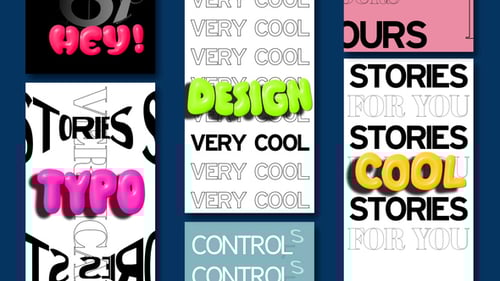 Bouncy 3D Typography Animations for Social Media