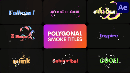 Poligonal Smoke Titles for After Effects