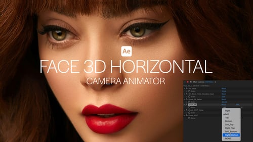 Face 3D Horizontal Camera Animator
