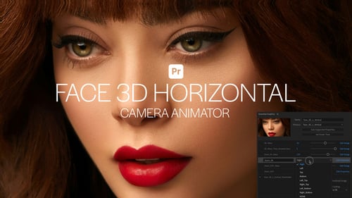 Face 3D Horizontal Camera Animator for Premiere Pro