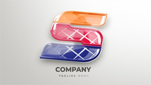 Layered 3D Logo Reveal with Smooth Geometric Animation