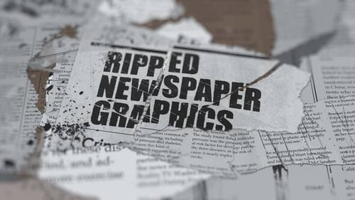 Ripped Newspaper Graphics