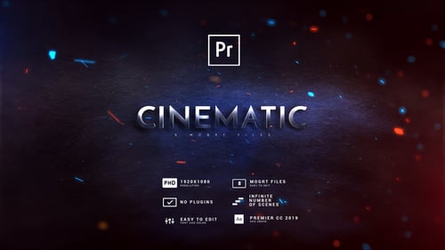 Impactful Cinematic Titles with Abstract Particle Light Reveals