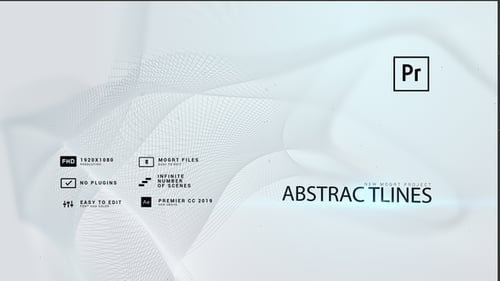 Elegant Abstract Lines Intro with Modern Motion Graphics