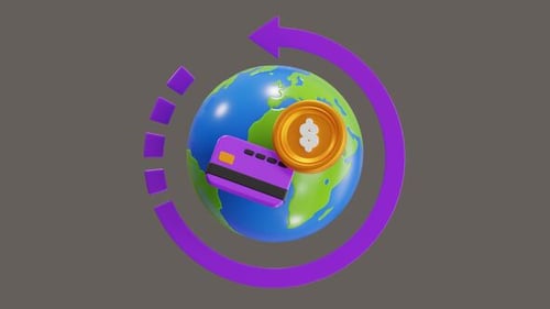 3D Animation of Blockchain Cross-Border Transactions