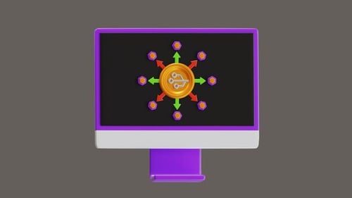 Animation 3D de l'efficacité des protocoles DeFi
