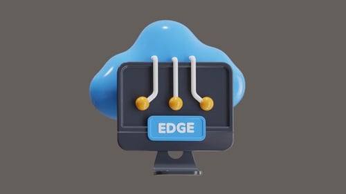 3D Animation of Enhancing Cloud Networks through Edge Computing