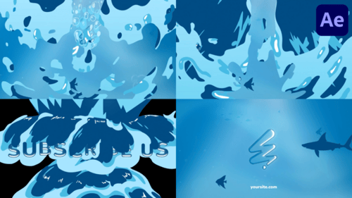 Dynamic Water Splash Logo Reveal