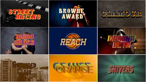 Universal 3D Text Effects MOGRT