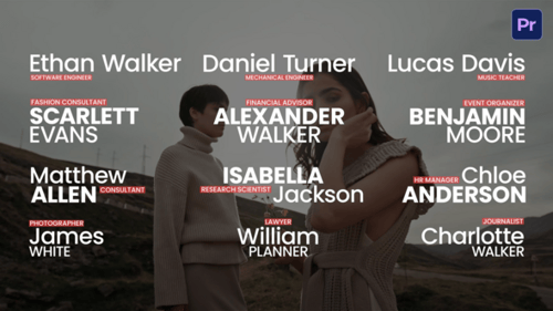 Text Clean Lower Thirds \ PP