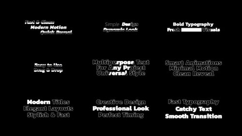 Clean Glitch Text Animation Pack for Modern Titles