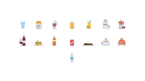Íconos de comida y bebida, vol. 2