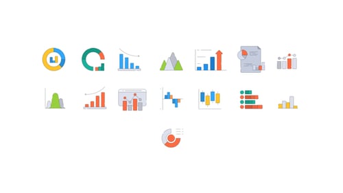 Graphs and Charts Icons vol. 1