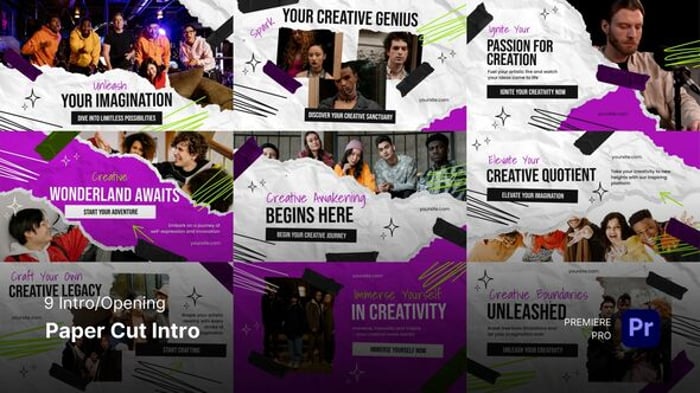 Intro/Opening - Paper Cut Intro Premiere Pro Templates, Openers ft ...