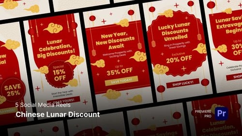 Social Media Reels - Chinese Lunar Discount Premiere Pro