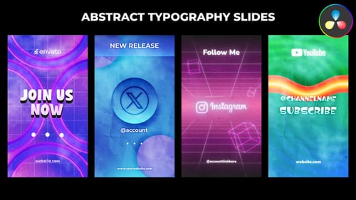 Dynamic Abstract Typography for Social Media Stories