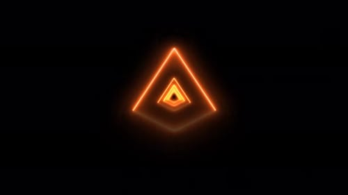 Animierter Hintergrund mit braunem Neontunnel