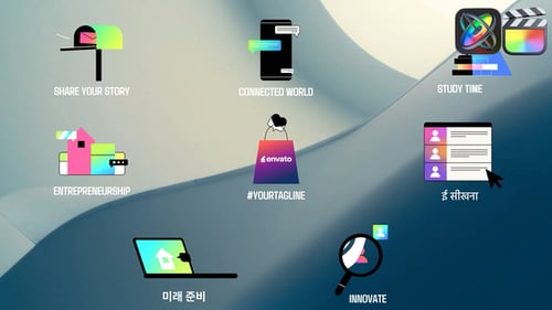 Comments And Search Gradient Icons for FCPX
