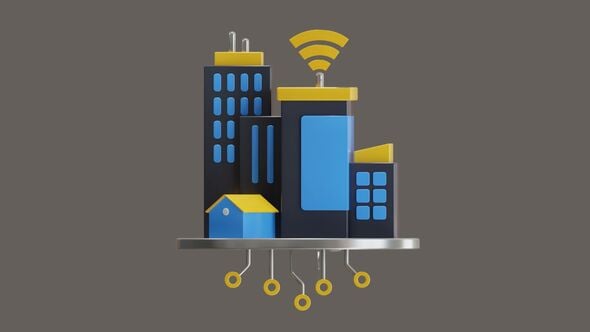 3D Animation of Smart City Network, Elements Motion Graphics ft. smart ...