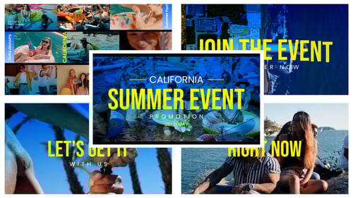 Vibrant Summer Event Promo with Modern Typography