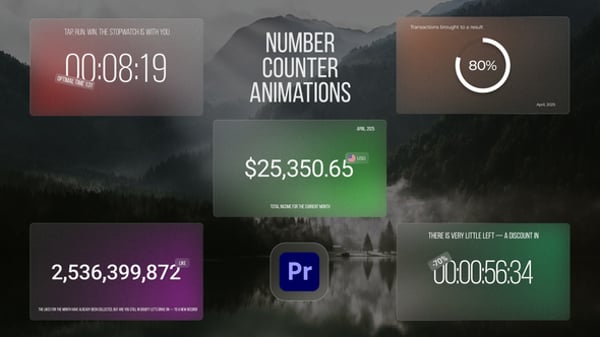 Dynamic Number Counters for Statistics and Milestones, Infographics ft ...