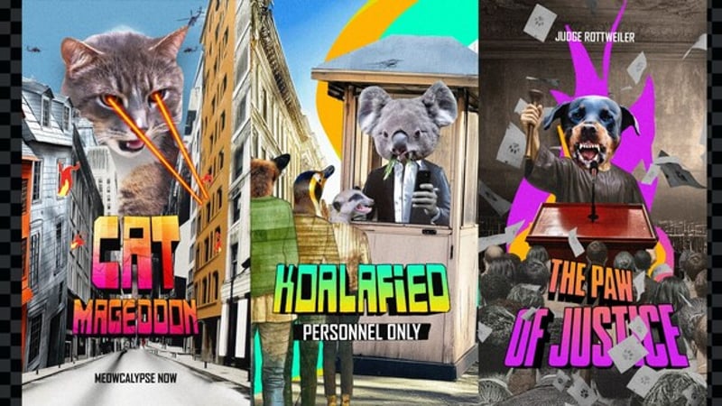 Mixed Posters and 100 Collage Elements, Elements ft. 2d & animation ...