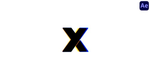 Dynamic Glitch Effect Logo Stinger Animation