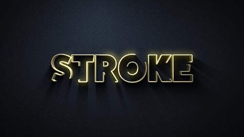 3D Stroke Titles