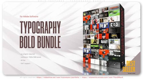 Bold Textures - Typography Bundle