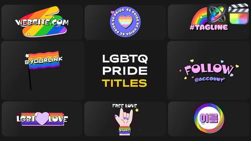 Vibrant LGBTQ Pride Titles and Motion Graphics