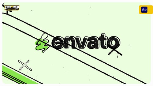 Grunge Doodle Logo Reveal