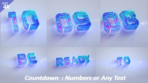 Countdown Digital, Elements ft. countdown & 3d logo - Envato