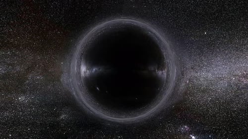 Black Hole Orbiting Seamless Loop