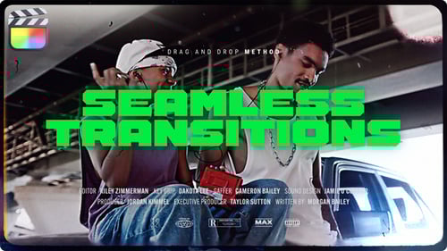 Dynamic Seamless Video Transitions with Motion Blur and Light Leaks